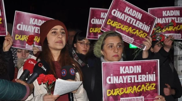 Ankara’da kadın cinayeti protesto edildi