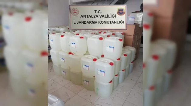 Antalya’da 7 ton etil alkol ele geçirildi