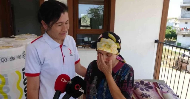 Antalya’da yeni evine kavuşan yangınzedenin sevinç gözyaşları