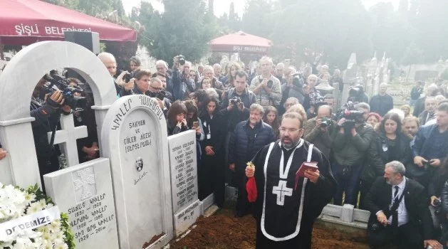Ara Güler’in cenaze defin töreni havadan görüntülendi