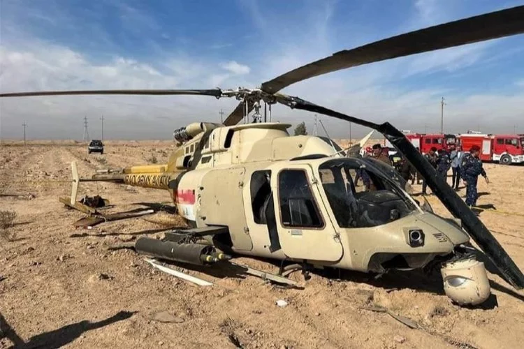 Askeri helikopter düştü: 2 yaralı