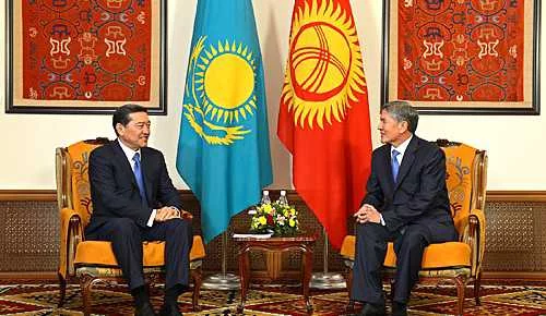 Atambayev Kazakistan’ın başbakanını kabul etti