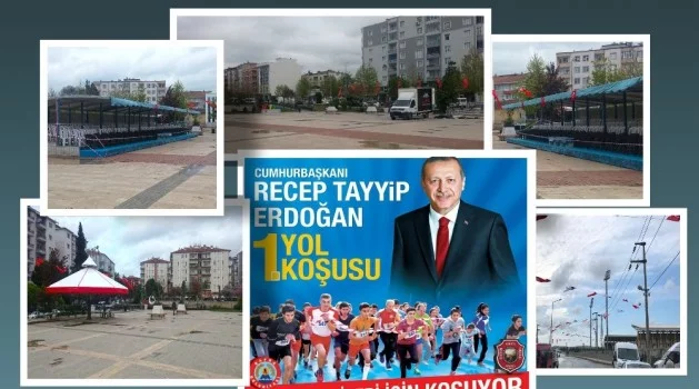 Bafra, ‘Cumhurbaşkanı Erdoğan Yol Koşusu’na hazır