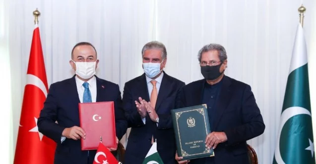 Bakan Çavuşoğlu, Pakistan’da Türk Vakfı’nın statüsü ve faaliyetlerine ilişkin mutabakat zaptını imzaladı