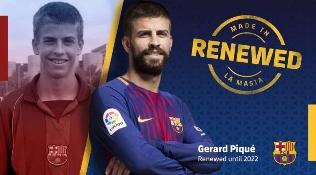 Barcelona, Gerard Pique’nin sözleşmesini uzattı
