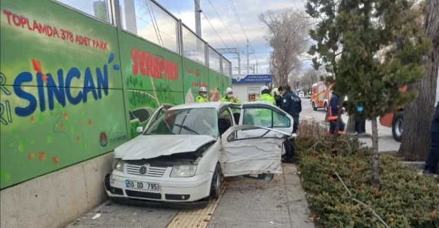 Başkent’te trafik kazası: 1 kişi ağır yaralandı