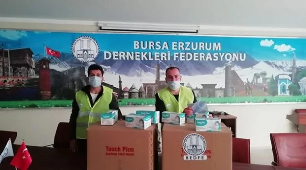 BEDFE’den  Bursa’da maske  dağıtımı