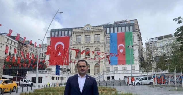 Beyoğlu Belediyesi’nden Azerbaycan’a bayraklı destek