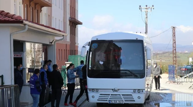 Bolu’da, karantina sürecini tamamlayan 29 kişi evlerine döndü