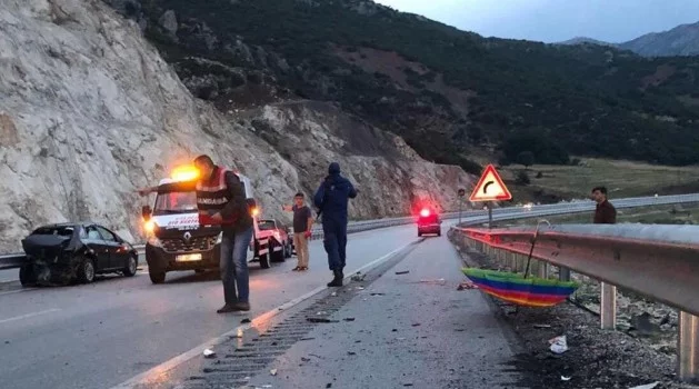 Burdur’da trafik kazası: 1 ölü, 5 yaralı