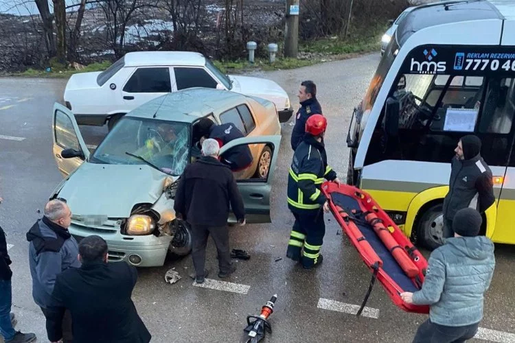Bursa'da korkutan kaza: 1 yaralı