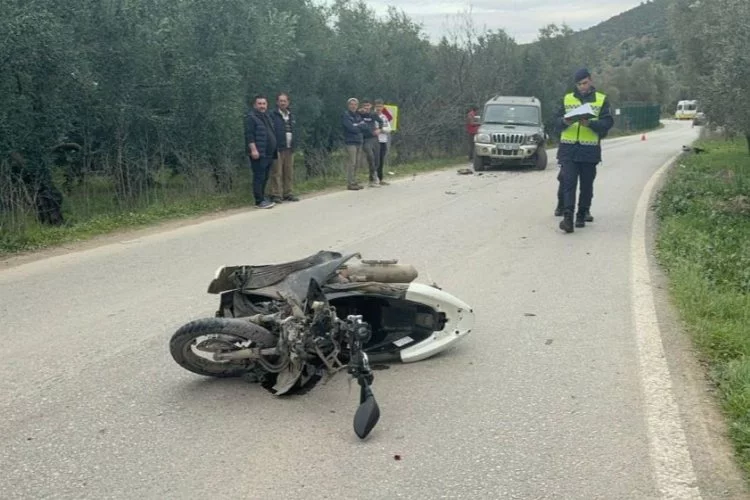 Bursa’da motosiklet cipe çarptı: 1 ölü