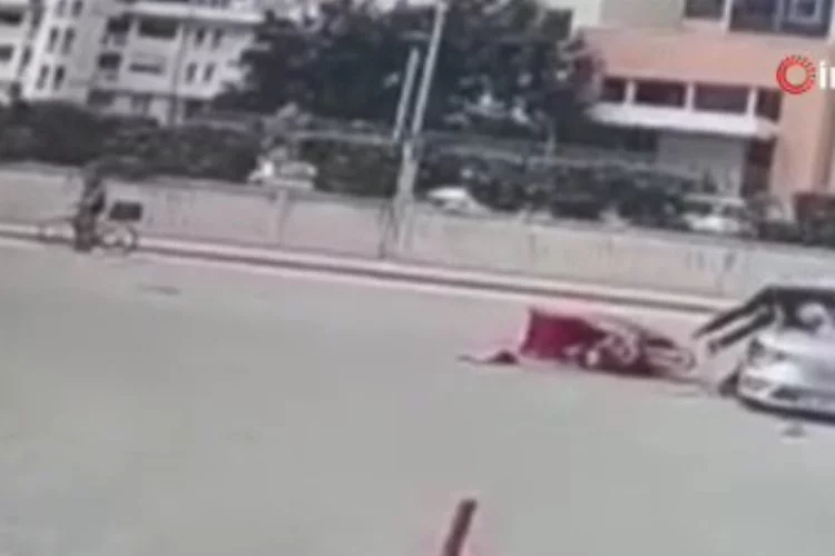 Bursa'da motosiklet sürücüsü böyle ölümden döndü