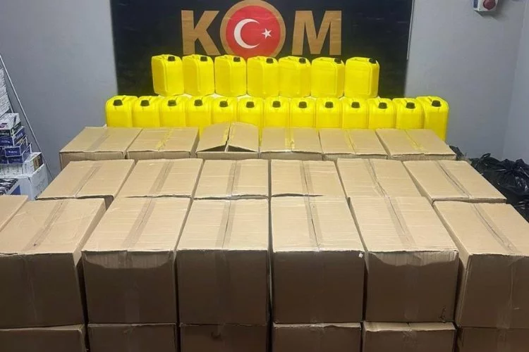 Bursa'da sahte alkol üreten şahıslar yakalandı