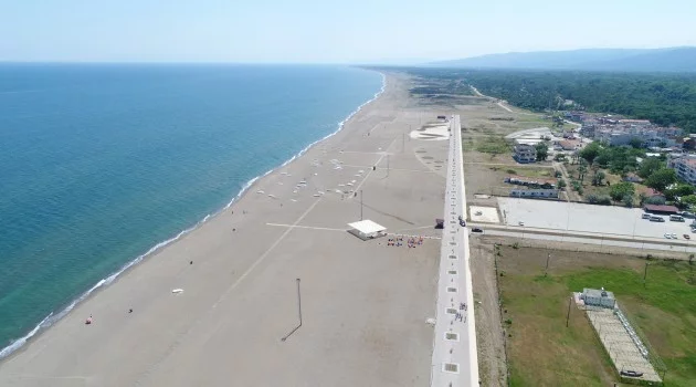 Bursa'da çalışmalar sona geldi...Türkiye'nin en uzun plajı olacak