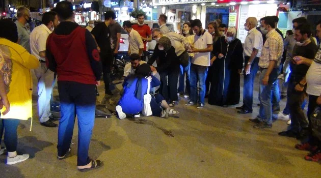 Bursa'da motosiklet çarpan kadının inadı...Kimse ikna edemedi