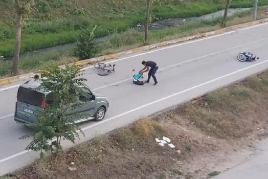 Bursa'da motosiklet sürücüsü, çarpıp kaçtı
