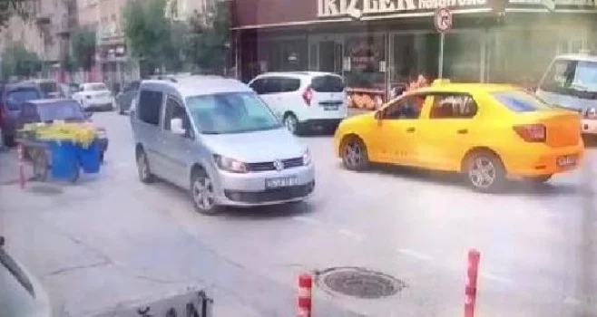 Bursa'da taksicinin gasp oyununu, güvenlik kamerası bozdu