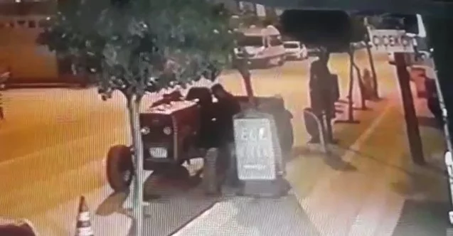 Bursa’da traktörü çalarken yakalandı