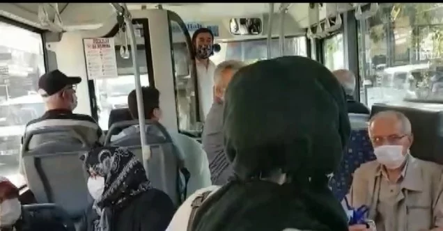 Bursa’da otobüs şoförü ile yolcu arasında mesafe tartışması
