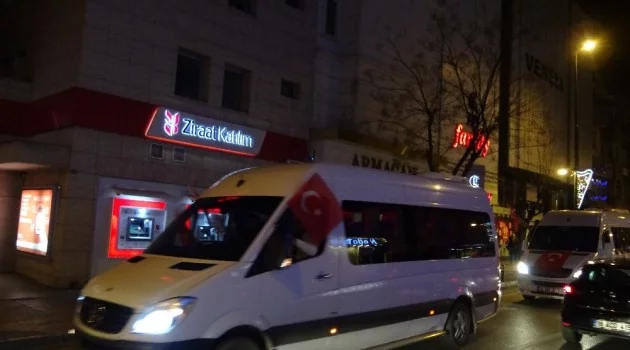 Bursa’da şehitler için birlik ve beraberlik konvoyu