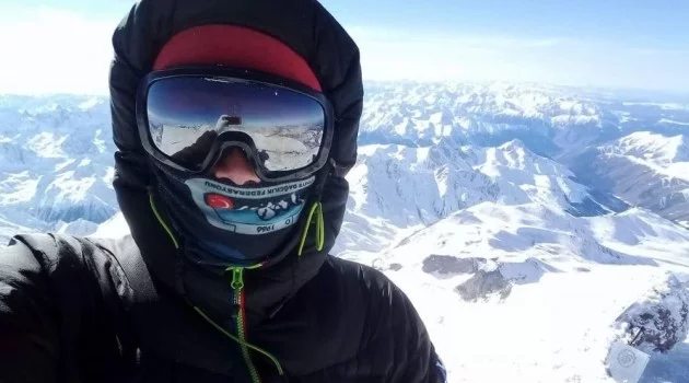 Bursalı dağcı, -40 derecede Avrupa’nın zirvesine tırmandı