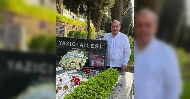 Bursaspor Başkanı Erkan Kamat, İbrahim Yazıcı’nın kabrini ziyaret etti