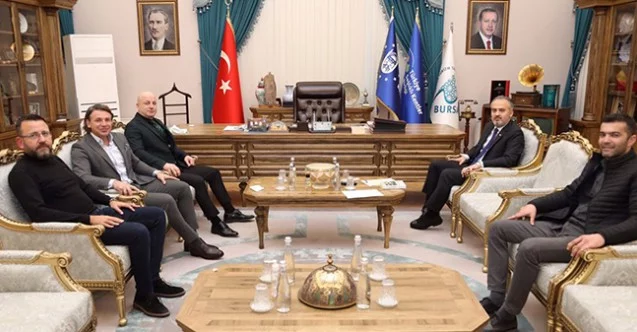 Bursaspor'dan Başkan Aktaş’a ziyaret