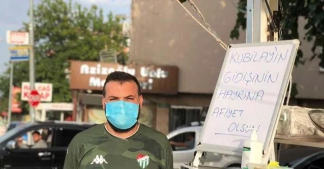 Bursaspor’dan ayrılan Kubilay için taraftar lokma döktürdü
