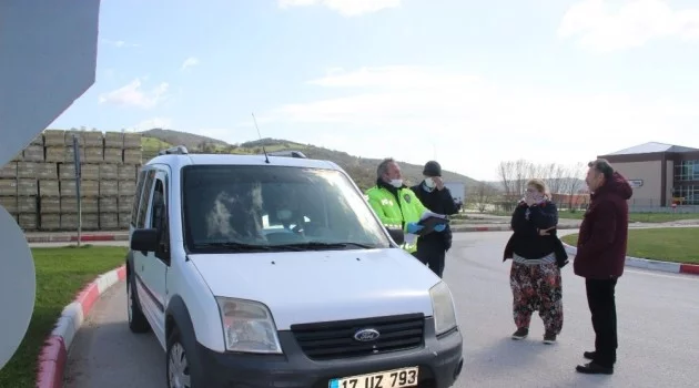 Çan’da köy minibüsü yolcularına 392 lira ceza kesildi