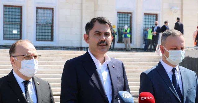 Çevre ve Şehircilik Bakanı Kurum, Uzunmehmet Camii’ni inceledi