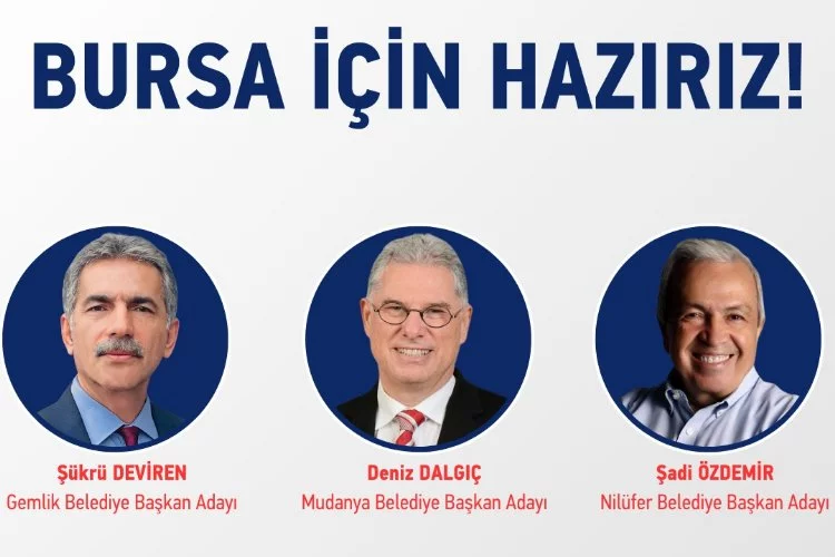 CHP Bursa'da üç ilçenin belediye başkan adayı belli oldu