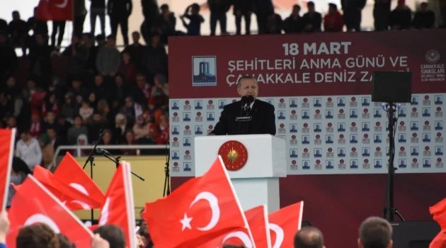 Cumhurbaşkanı Erdoğan Afrin müjdesini Çanakkale’den verdi
