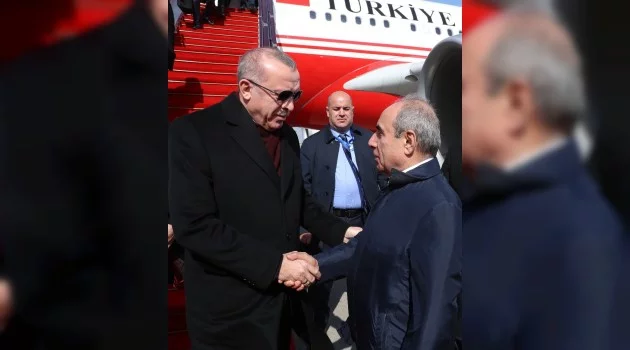 Cumhurbaşkanı Erdoğan, Azerbaycan’a geldi