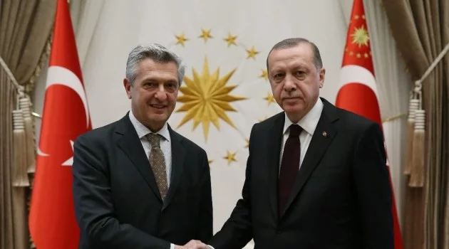 Cumhurbaşkanı Erdoğan, BM Mülteciler Yüksek Komiserini kabul etti
