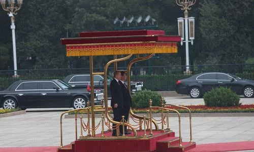 Cumhurbaşkanı Erdoğan, Çin'de resmi törenle karşılandı