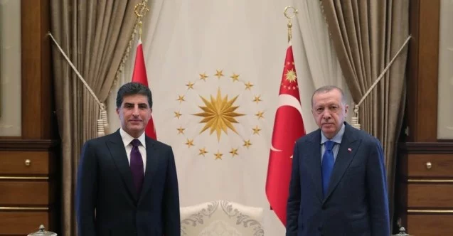 Cumhurbaşkanı Erdoğan IKBY Başkanı Barzani’yi kabul etti