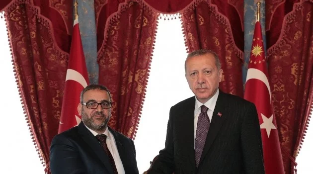 Cumhurbaşkanı Erdoğan ile Libya Yüksek Devlet Konseyi Başkanı El Meşri görüşmesi başladı