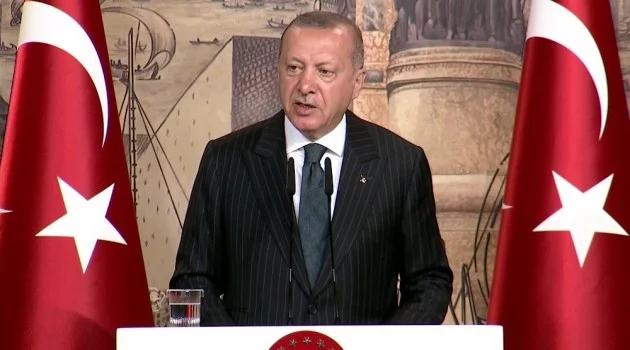 Cumhurbaşkanı Erdoğan uluslararası medya mensuplarıyla bir araya geldi