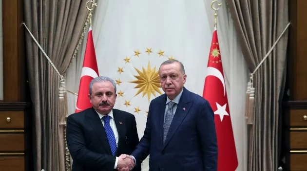 Cumhurbaşkanı Erdoğan TBMM Başkanı Şentop’u kabul etti
