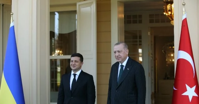 Cumhurbaşkanı Recep Tayyip Erdoğan Ukrayna Devlet Başkanı Volodimir Zelenski ile bir araya geldi