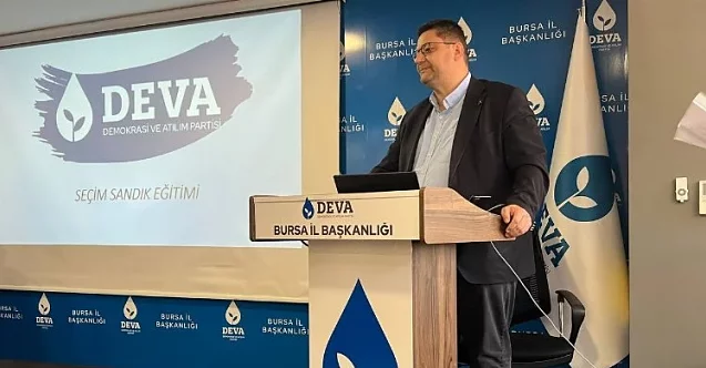 DEVA Bursa'da sandık müşahitliği eğitimi