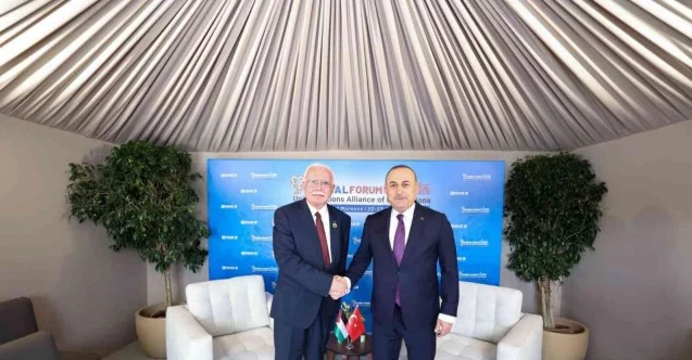 Dışişleri Bakanı Çavuşoğlu, Filistinli ve İspanyol mevkidaşları ile görüştü