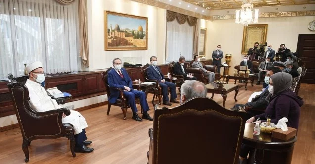 Diyanet İşleri Başkanı Erbaş, Afganistan Milli Uzlaşı Yüksek Konseyi Başkanı Abdullah ile görüştü
