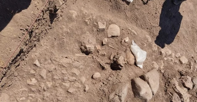 Domuztepe Höyüğü’nde Orta Çağ’da yaşamış çocuğun iskeleti bulundu