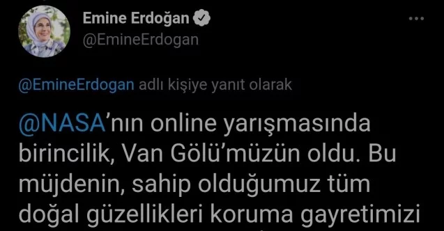 Emine Erdoğan, Van Gölü’nü ziyaret edecek