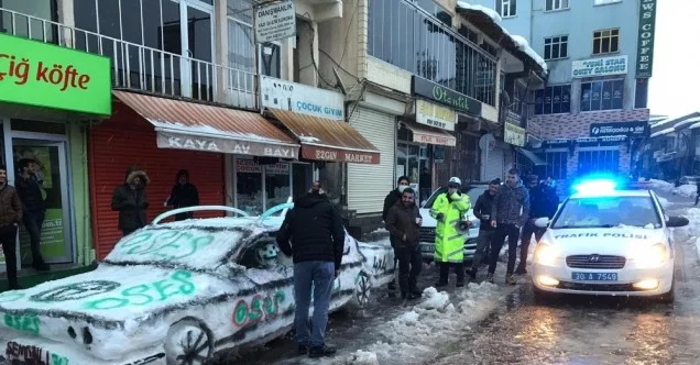 Esnaf kardan otomobil yaptı, polis ehliyet ruhsat sordu