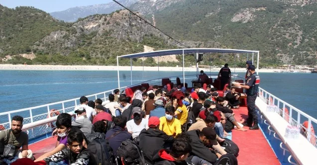 Fethiye’de 97 kaçak göçmen yakalandı