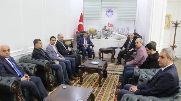 Gazeteciler Başkan Gürkan’a hayırlı olsun ziyaretinde bulundu