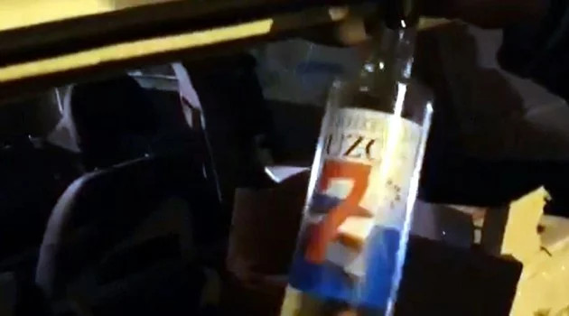 Gaziantep’te 112 şişe sahte alkol ele geçirildi